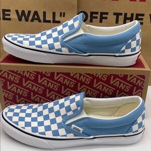 Vans •Men’s Classic Slip-On
Color Theory Checkerboard Heritage Blue 
VN000D6BE2W
